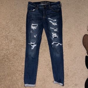 Size 8 Ripped Jeans from American Eagle